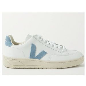 VEJA SNEAKERS V 12 EXTRA WHITE STEEL BABY BLUE SNEAKERS SIZE 37 NWB